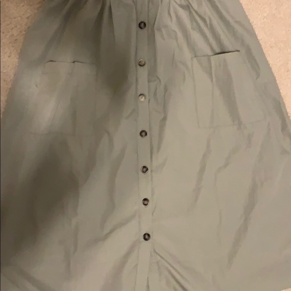 Midi olive green dress - Picture 2 of 3